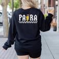 Para Squad Paraprofessional Para Teacher Women's Sweatshirt Back Print Black Para Squad Paraprofessional Para Teacher Women's Sweatshirt Back Print Black