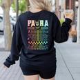 Para Tour Paraprofessional Squad Rock Teacher Back To School Women's Sweatshirt Back Print Black Para Tour Paraprofessional Squad Rock Teacher Back To School Women's Sweatshirt Back Print Black