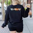 Paraprofessional Teacher Hearts Back To School Teach Rainbow Men Women Kids Women's Sweatshirt Back Print Black Paraprofessional Teacher Hearts Back To School Teach Rainbow Men Women Kids Women's Sweatshirt Back Print Black