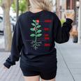 Parts Of a Plant Science For Teachers Kids And Students Women's Sweatshirt Back Print Black Parts Of a Plant Science For Teachers Kids And Students Women's Sweatshirt Back Print Black