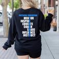 PE Physical Education Teacher For PE Teacher Women's Sweatshirt Back Print Black PE Physical Education Teacher For PE Teacher Women's Sweatshirt Back Print Black