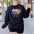 PE Teacher Coach Coquette Ghost Halloween Physical Education Women's Sweatshirt Back Print Black PE Teacher Coach Coquette Ghost Halloween Physical Education Women's Sweatshirt Back Print Black