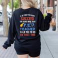 PE Teacher Succeed Sport Teacher School Fitness Gym Class Men Women Women's Sweatshirt Back Print Black PE Teacher Succeed Sport Teacher School Fitness Gym Class Men Women Women's Sweatshirt Back Print Black