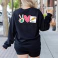 Peace Love Visuals Special Education Teacher Dream Team Women's Sweatshirt Back Print Black Peace Love Visuals Special Education Teacher Dream Team Women's Sweatshirt Back Print Black