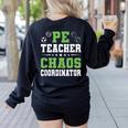 Physical Education PE Teacher School Women's Sweatshirt Back Print Black Physical Education PE Teacher School Women's Sweatshirt Back Print Black