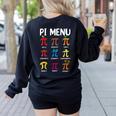 Pi Menu 314 Pi Symbol Math Teacher Happy Pi Day Women's Sweatshirt Back Print Black Pi Menu 314 Pi Symbol Math Teacher Happy Pi Day Women's Sweatshirt Back Print Black