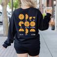 Pizza Slice Fraction Math Teacher Back To School Educational Women's Sweatshirt Back Print Black Pizza Slice Fraction Math Teacher Back To School Educational Women's Sweatshirt Back Print Black