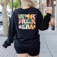 In My Pre-K Era Girl Back To School Cute PreSchool Teacher Women's Sweatshirt Back Print Black In My Pre-K Era Girl Back To School Cute PreSchool Teacher Women's Sweatshirt Back Print Black