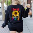 Pre School Teacher Pre-K Teacher Women's Sweatshirt Back Print Black Pre School Teacher Pre-K Teacher Women's Sweatshirt Back Print Black
