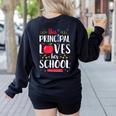 This Principal Loves Her School Teacher Appreciation Women's Sweatshirt Back Print Black This Principal Loves Her School Teacher Appreciation Women's Sweatshirt Back Print Black