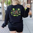 Progress Over Perfection Frog Back To School Teacher Women's Sweatshirt Back Print Black Progress Over Perfection Frog Back To School Teacher Women's Sweatshirt Back Print Black