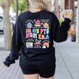 In My PTO Mom Parent Teacher Organization Back To School Women's Sweatshirt Back Print Black