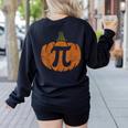Pumpkin Pi Math Teacher Halloween Thanksgiving Day Costume Men Women Kids Women's Sweatshirt Back Print Black Pumpkin Pi Math Teacher Halloween Thanksgiving Day Costume Men Women Kids Women's Sweatshirt Back Print Black