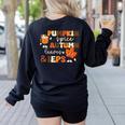 Pumpkin Spice Autumn Leaves IEPS Sped Teacher Fall Women's Sweatshirt Back Print Black Pumpkin Spice Autumn Leaves IEPS Sped Teacher Fall Women's Sweatshirt Back Print Black