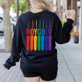 Rainbow Roygbiv Kids Artist Costume Art Teacher Women's Sweatshirt Back Print Black Rainbow Roygbiv Kids Artist Costume Art Teacher Women's Sweatshirt Back Print Black