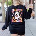 Read More Books Groovy Halloween Teacher Women Women's Sweatshirt Back Print Black Read More Books Groovy Halloween Teacher Women Women's Sweatshirt Back Print Black