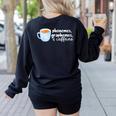 Reading Interventionist Specialist Teacher Phonemes Graphemes And Caffeine Reading Intervention -Adults Classic Fit Short Sleeve Women's Sweatshirt Back Print Black
