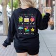 Reading Teacher Syllable Types Phonics Phonemic Awareness Women's Sweatshirt Back Print Black Reading Teacher Syllable Types Phonics Phonemic Awareness Women's Sweatshirt Back Print Black