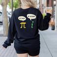 Get Real Be Rational Shirt Pi Math Teacher Geek Women's Sweatshirt Back Print Black Get Real Be Rational Shirt Pi Math Teacher Geek Women's Sweatshirt Back Print Black