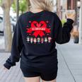 Red Ribbon Week Awareness For Students And Teachers Men Women Girls Kids Women's Sweatshirt Back Print Black Red Ribbon Week Awareness For Students And Teachers Men Women Girls Kids Women's Sweatshirt Back Print Black