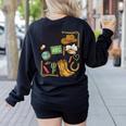 Retro Howdy Pre-K Back To School Western Teacher Women's Sweatshirt Back Print Black Retro Howdy Pre-K Back To School Western Teacher Women's Sweatshirt Back Print Black