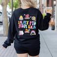 Retro In My PTO Mom Era Parent Organization Team Teacher Women's Sweatshirt Back Print Black Retro In My PTO Mom Era Parent Organization Team Teacher Women's Sweatshirt Back Print Black