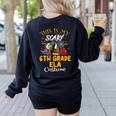 This Is My Scary 6th Grade ELA Costume Teacher Men Women Women's Sweatshirt Back Print Black This Is My Scary 6th Grade ELA Costume Teacher Men Women Women's Sweatshirt Back Print Black