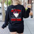 This Is My Scary Science Teacher Costume Ghost Halloween Women's Sweatshirt Back Print Black