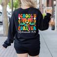 School's Out Forever Retirement 2026 Retro Retired Teacher Women's Sweatshirt Back Print Black School's Out Forever Retirement 2026 Retro Retired Teacher Women's Sweatshirt Back Print Black