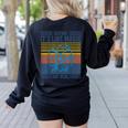 Science It's Like Magic But Real Science Teacher Geek Nerd Women's Sweatshirt Back Print Black