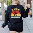 Science Like Magic But Real Science Teacher Graphics Geek Women's Sweatshirt Back Print Black Science Like Magic But Real Science Teacher Graphics Geek Women's Sweatshirt Back Print Black
