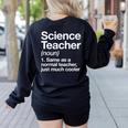Science Teacher Definition Back To School First Day Women's Sweatshirt Back Print Black Science Teacher Definition Back To School First Day Women's Sweatshirt Back Print Black