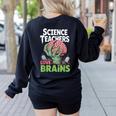 Science Teachers Love Brains Shirt Men Women Halloween Women's Sweatshirt Back Print Black Science Teachers Love Brains Shirt Men Women Halloween Women's Sweatshirt Back Print Black