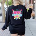 Second Grade Drip Ice Cream Home Plate Baseball Teachers Kid Women's Sweatshirt Back Print Black Second Grade Drip Ice Cream Home Plate Baseball Teachers Kid Women's Sweatshirt Back Print Black