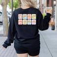 Basic Sign Language Speech Pathology Aac Sped Teacher Women's Sweatshirt Back Print Black Basic Sign Language Speech Pathology Aac Sped Teacher Women's Sweatshirt Back Print Black