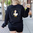 Silly Goose Teacher Club Women's Sweatshirt Back Print Black Silly Goose Teacher Club Women's Sweatshirt Back Print Black