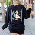 Silly Goose Teacher Club Silly Goose For Teacher Women's Sweatshirt Back Print Black Silly Goose Teacher Club Silly Goose For Teacher Women's Sweatshirt Back Print Black