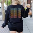SOH CAH TOA SOHCAHTOA Trigonometry Math Parody Teacher Men Women Kids Women's Sweatshirt Back Print Black