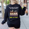 Sorry My Fault Earthquake Tectonic Plate Science Teacher Pun Women's Sweatshirt Back Print Black Sorry My Fault Earthquake Tectonic Plate Science Teacher Pun Women's Sweatshirt Back Print Black