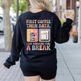 Special Education First Coffee Then Data Retro SPED Teacher Women's Sweatshirt Back Print Black Special Education First Coffee Then Data Retro SPED Teacher Women's Sweatshirt Back Print Black