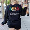 Special Education For Men Women SPED Teacher Women's Sweatshirt Back Print Black