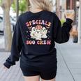 Specials Boo Crew Art Music Pe Tech Teacher Ghost Halloween Women's Sweatshirt Back Print Black