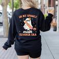 In My Spooky Math Teacher Era Groovy Retro Halloween Costume For Men Women Women's Sweatshirt Back Print Black In My Spooky Math Teacher Era Groovy Retro Halloween Costume For Men Women Women's Sweatshirt Back Print Black
