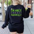 Only Spooky Periodically Halloween Chemistry Teacher Men Women Women's Sweatshirt Back Print Black Only Spooky Periodically Halloween Chemistry Teacher Men Women Women's Sweatshirt Back Print Black