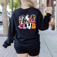 Spooky Teacher Club Halloween Women's Sweatshirt Back Print Black