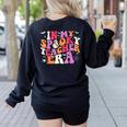 In My Spooky Teacher Era Halloween Teacher Back To School Women's Sweatshirt Back Print Black