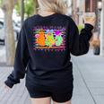 Spooky Teacher Halloween Ghost Fall Autumn Season Women Women's Sweatshirt Back Print Black