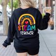STEAM Teacher Squad Team Crew Back To School STEM Special Women's Sweatshirt Back Print Black STEAM Teacher Squad Team Crew Back To School STEM Special Women's Sweatshirt Back Print Black
