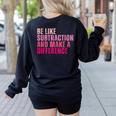 Be Like Subtraction And Make A Difference Math Teacher Women's Sweatshirt Back Print Black Be Like Subtraction And Make A Difference Math Teacher Women's Sweatshirt Back Print Black