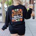 Be Like Subtraction Make A Difference Teacher Student Math Women's Sweatshirt Back Print Black Be Like Subtraction Make A Difference Teacher Student Math Women's Sweatshirt Back Print Black